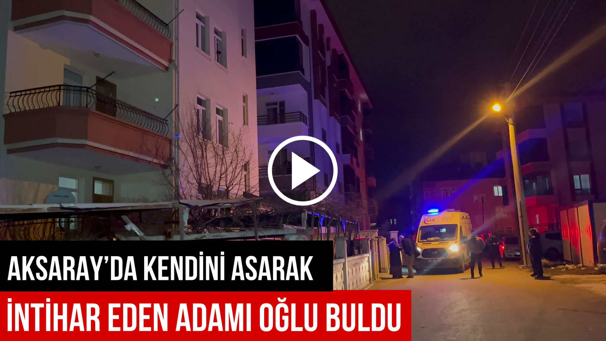 Aksaray’da bunalıma giren adam