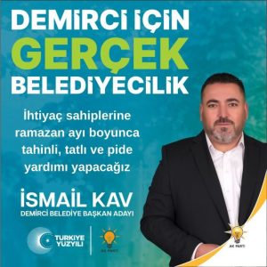 İsmail Kav’a Palmiye pastane ve inşaattan ramazan ayında destek