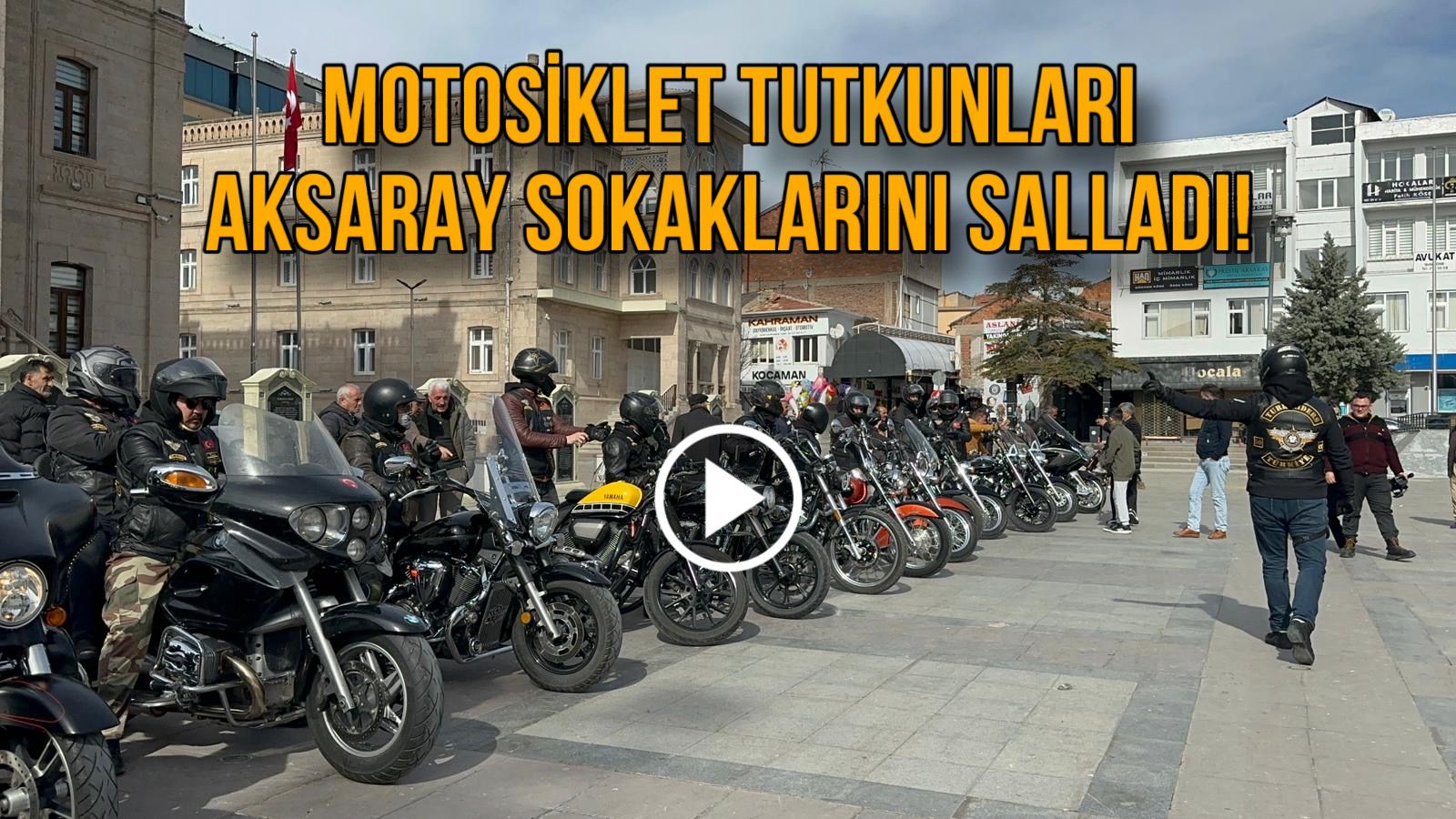 Aksaray’ın sokakları, yerel motosiklet