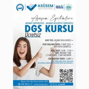 Ücretsiz DGS Kursu Fırsatı: ASÜ ve Belediye İş Birliğiyle Kapınızı Çalıyor!