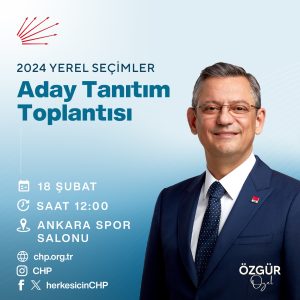 Cumhuriyet Halk Partisi Aday Tanıtım Programı düzenliyor