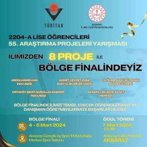 Aksaray’dan Bilim Arenasına Damga Vuran Gençler: 8 Projeyle Bölge Finalinde!