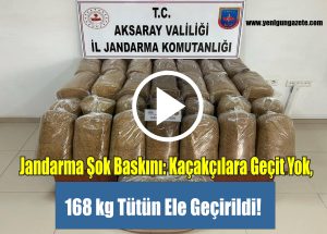 Jandarma Şok Baskını: Kaçakçılara Geçit Yok, 168 kg Tütün Ele Geçirildi!