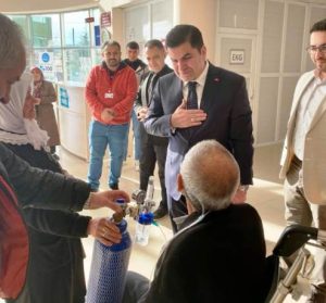 Aksaray Ortaköy Kaymakamı Ahmet Karatepe, Ortaköy’de bulunan Devlet Hastanesini ziyaret