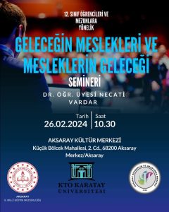 Aksaray’da 12. Sınıf ve mezun öğrencilere yönelik program düzenlenecek; İşte detaylar