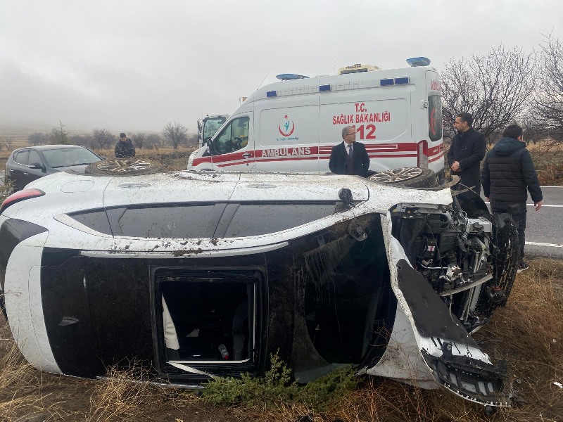 Niğde’de otomobilin devrilmesi sonucu