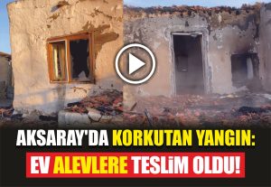 Sarıyahşi ilçesinde meydana gelen yangında itfaiye kısa sürede müdahale etti.