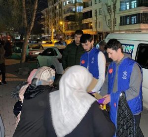 Aksaray’de gönüllü gençler Gazze’yi unutmadı