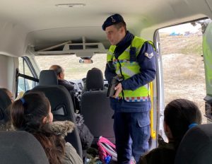 Aksaray’da Çocukların Güvenliği Jandarma Takibinde; Servis Araçları Denetlendi!