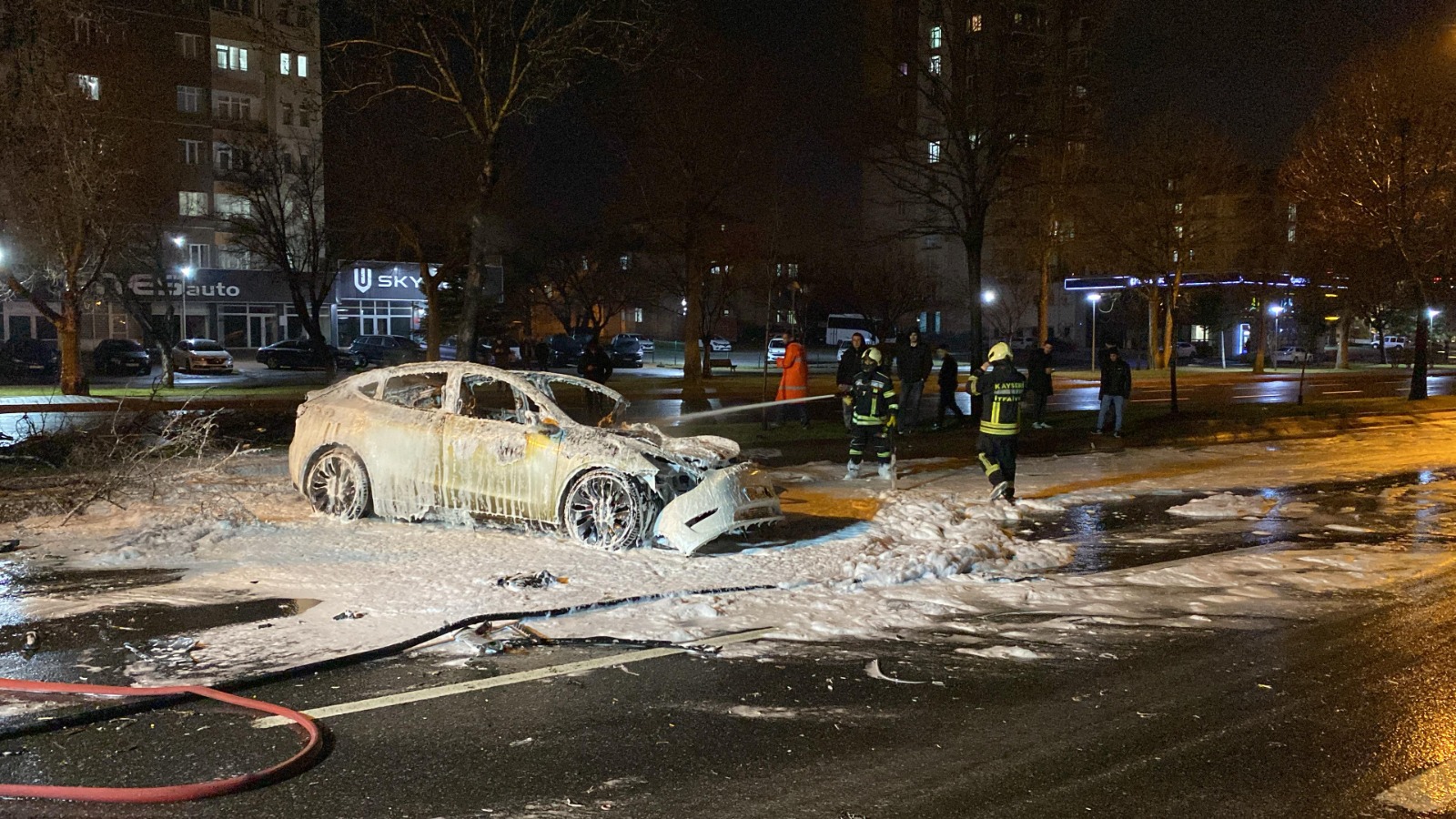 Kayseri’nin Kocasinan ilçesinde ağaca