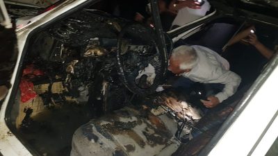 Konya'da seyir halindeyken yanmaya başlayan otomobil paniğe neden oldu.