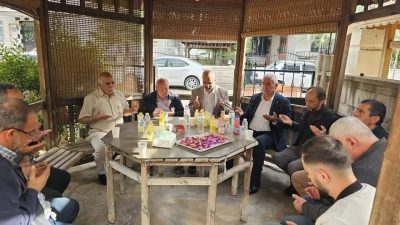 Aksaray MHP teşkilatı, Ali Uslu'nun ailesine başsağlığı ziyaretinde bulundu.