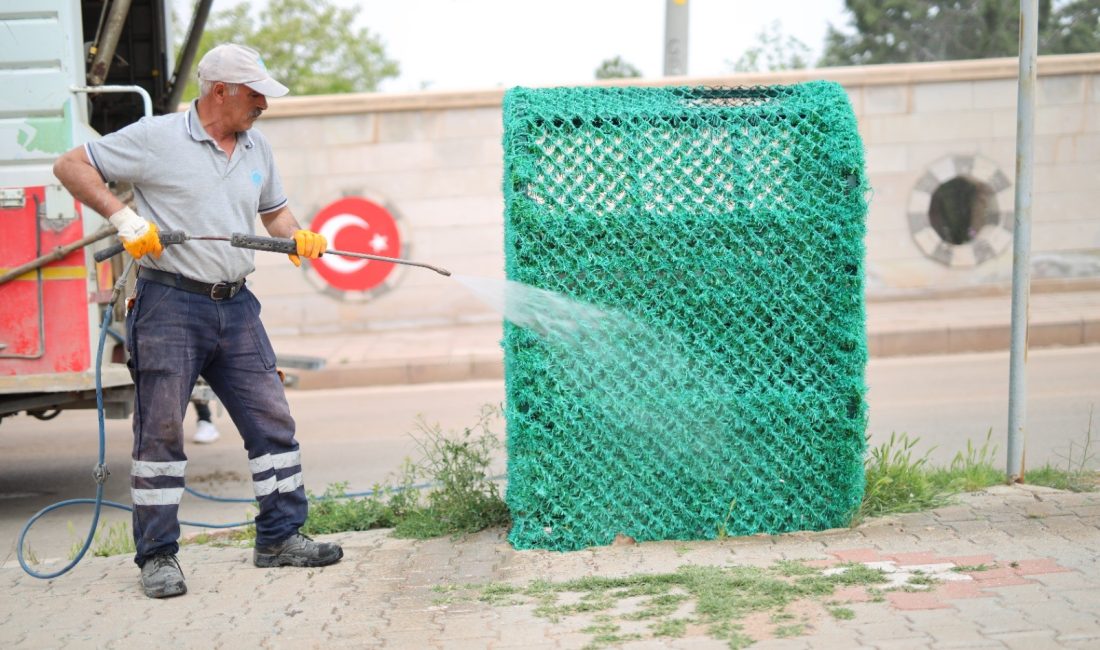 Aksaray belediyesi ekipleri ilkbaharın