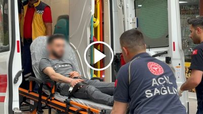 Taşpazar Mahallesi’nde meydana gelen olayda kimliği belirsiz şahıs tarafından bıçaklanan