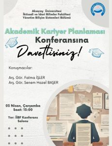 ASÜ’de akademik kariyer planlamasına yönelik konferans yapılacak