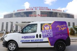 Aksaray’da “bebek taksi” ile sosyal belediyecilik anlayışına yeni bir yorum