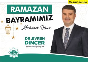 Aksaray Belediyesi Ramazan Bayramı Tebrik İlanı