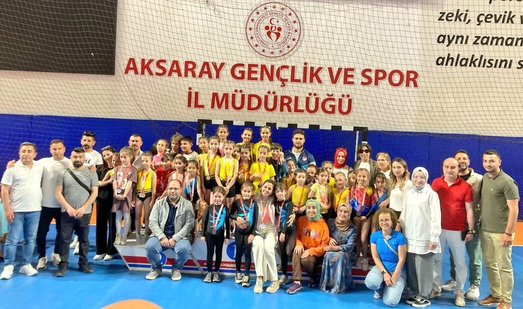 Aksaray’da jimnastik il birinciliği müsabakaları sona erdi