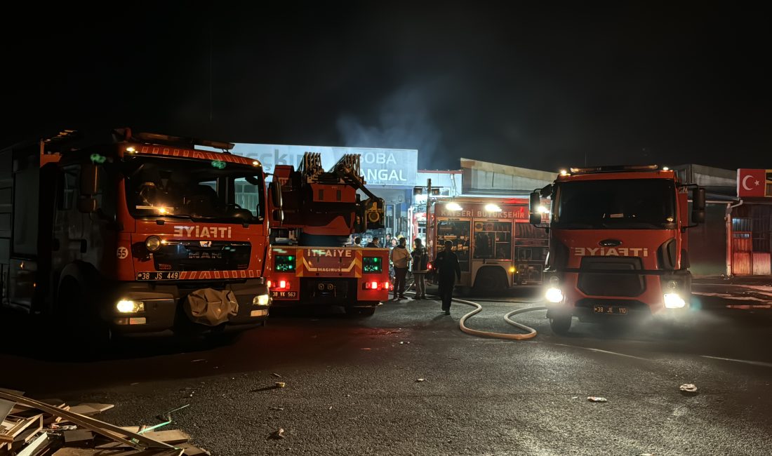 Kayseri’de soba fabrikasında çıkan