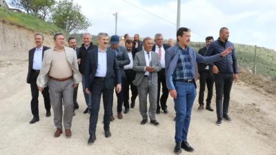 Ak Parti heyeti Güzelyurt'u ziyaret etti: Seçim öncesi Akyamaç mahallesinde