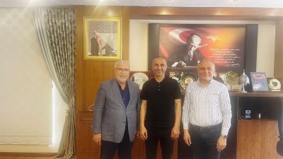 Başkan Hamit Özkök, Hayri Çavuşoğlu ve Mehmet Kocagöl'ün ziyaretleri memnuniyet