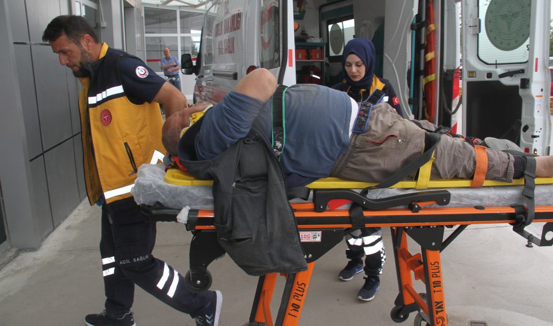 Beyşehir ilçesinde merdivenden düşen kişi, yaralandı.