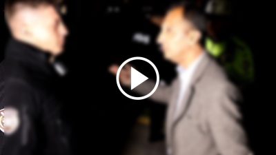 Aksaray’da yapılan rutin polis uygulamasında alkollü sürücü, yakalanınca Polise ilginç
