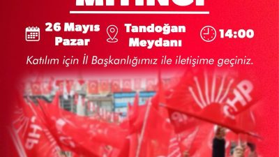 &nbsp; Cumhuriyet Halk Partisi Aksaray İl Başkanlığı, hafta sonu düzenlenecek