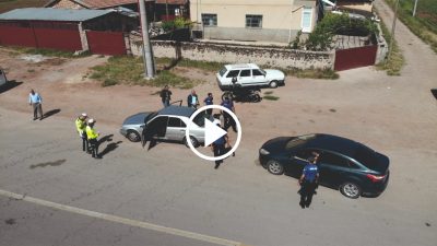Araç durdurma ve denetleme operasyonu Sağlık Köy yolunda gerçekleştirildi! Aksaray