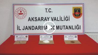 Aksaray’da Jandarma ekipleri tarafından uyuşturucu veya uyarıcı madde imal ve