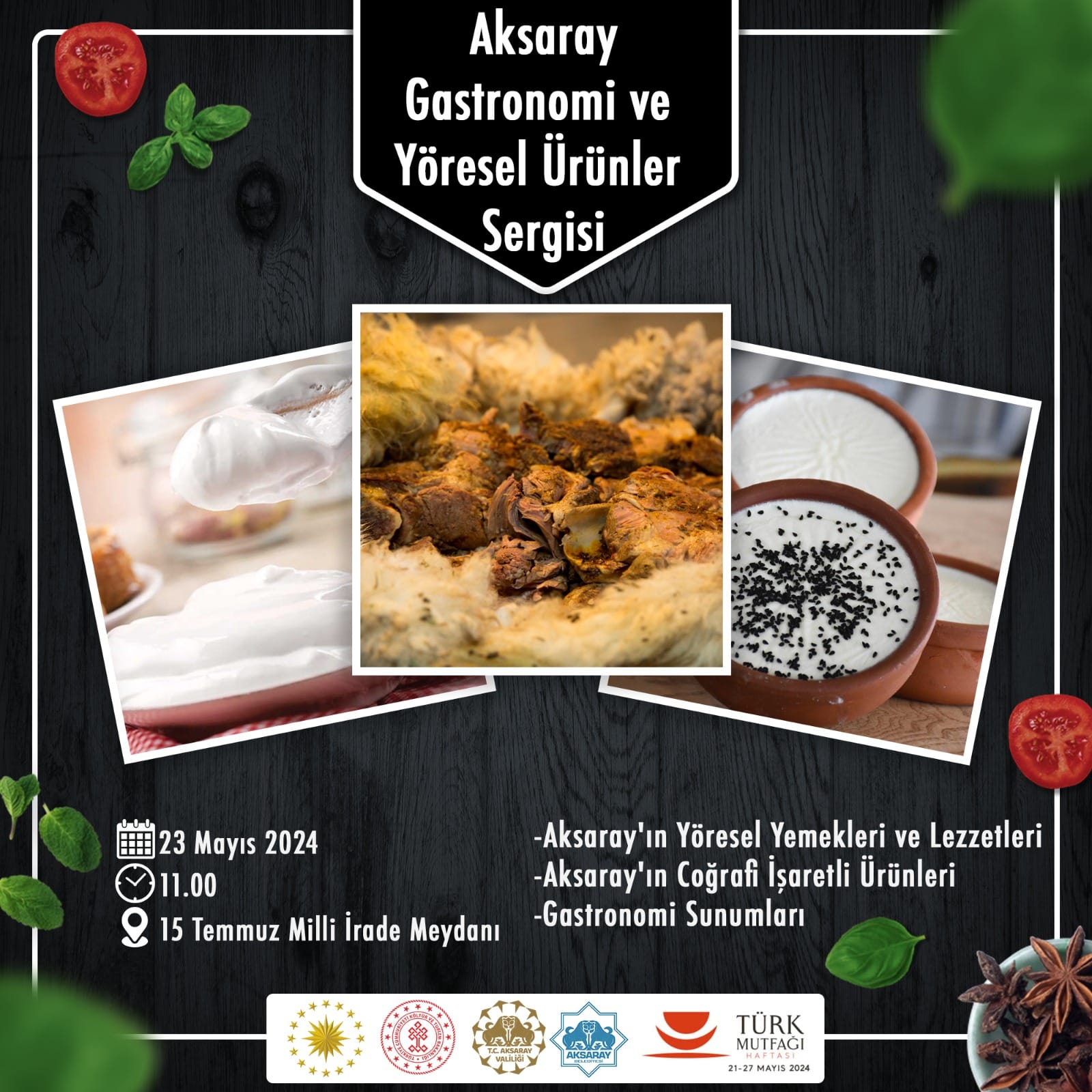 Aksaray’ da Gastronomi ve Yöresel Ürünler Sergisi düzenleniyor