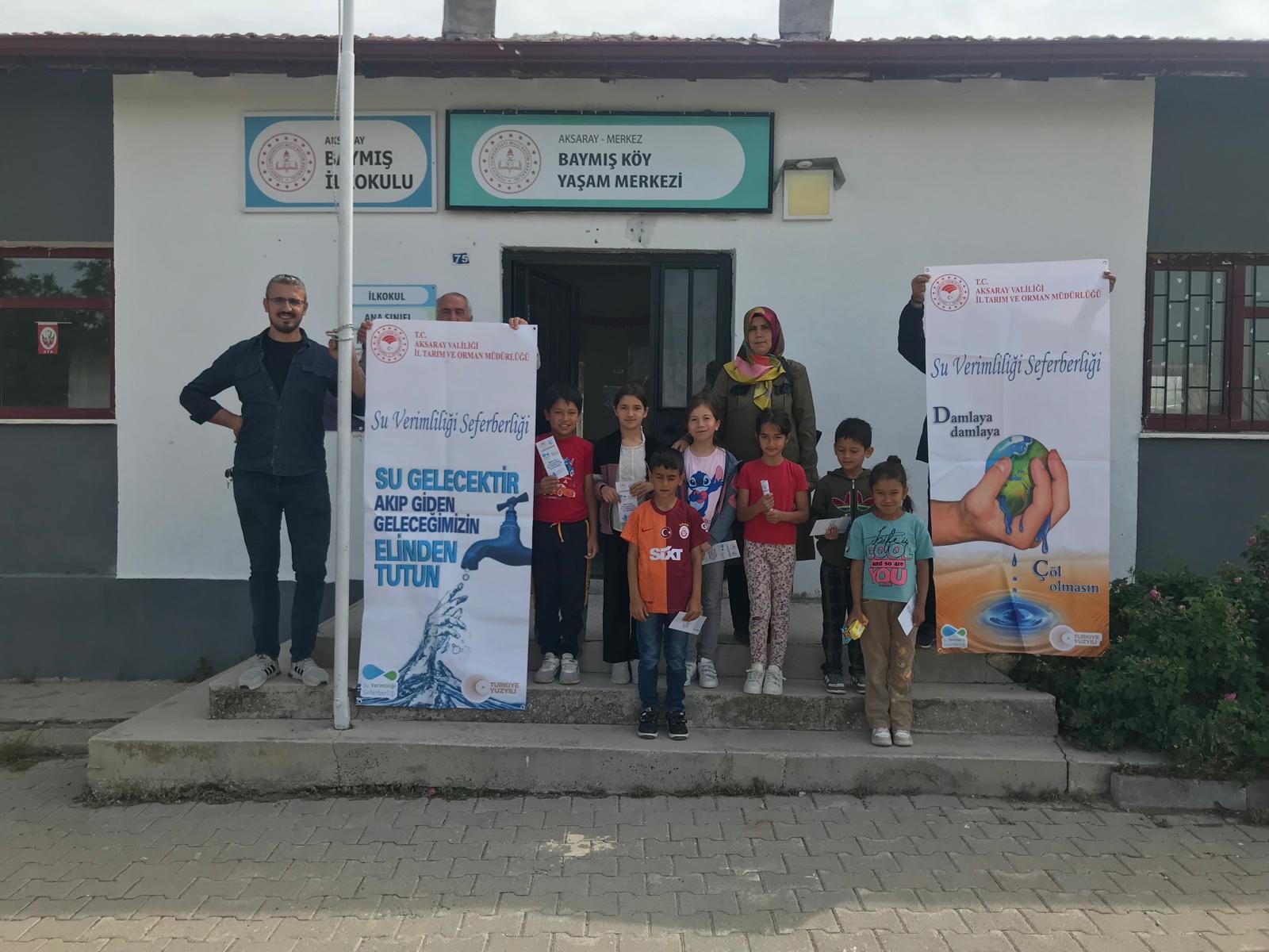 Aksaray’da ‘Su Verimliliği Seferberliği’ kapsamında Baymış ve Gökçe İlkokulu öğrencilerine