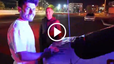 Aksaray’ın Sağlık Köyü’nde, çevredeki vatandaşlar tarafından bir sürücü abartılı egzoz