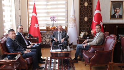 Aksaray Valisi Mehmet Ali Kumbuzoğlu’ya yönelik ziyaretler şehir içerisinde gerçekleşmeye
