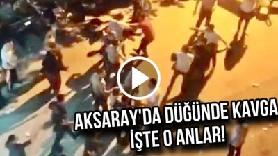 Aksaray Pamucak Mahallesi'nde gerçekleşen bir düğünde henüz bilinmeyen bir nedenle