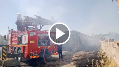 Armutlu köyü, Yavuz Selim Mahallesi'nde, kimliği belirsiz kişiler tarafından yakılan