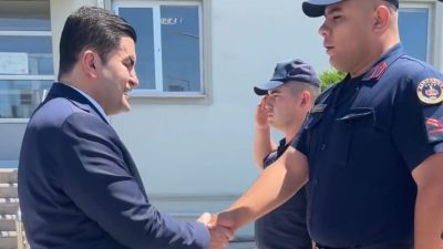 Ortaköy Kaymakamı Ahmet Karatepe, Bayramın ilk gününde nöbetçi güvenlik güçleri,