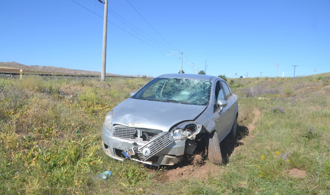 Sivas'ın Şarkışla ilçesinde otomobilin