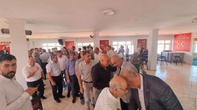 Milliyetçi Hareket Partisi (MHP) Aksaray İl Başkanlığı, düzenlediği bayramlaşma programıyla