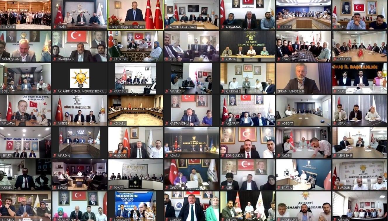 Ak Parti’de 81 İl Teşkilatı tek tek Recep Tayyip Erdoğan önderliğinde bayramlaştı!