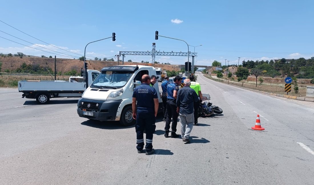 Kırıkkale’de motosiklet ve otomobilin