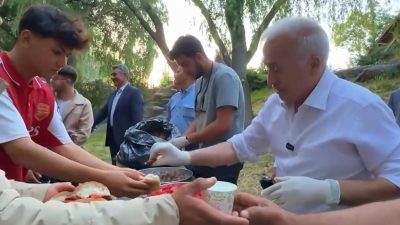 Gençler Bakı Gölünde sınav stresi attılar. Aksaray Valisi Mehmet Ali