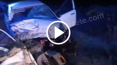 Aksaray ili Güzelyurt ilçesi yolunda meydana gelen trafik kazasında iki