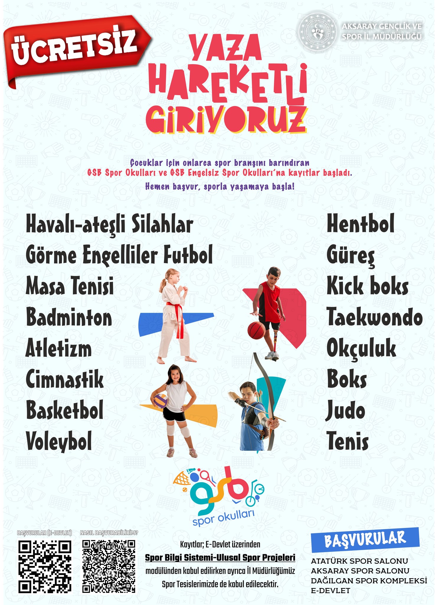 Aksaray’da Yaz Tatili Patlaması: Gençler İçin Ücretsiz Sportif Etkinlikler Başlıyor!