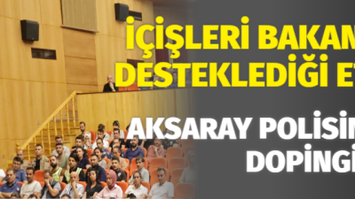 Aksaray'da emniyet ekiplerine yönelik moral ve motivasyon etkinliği düzenlendi. İçişleri