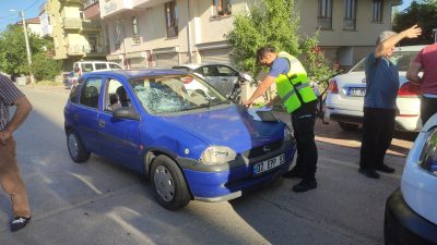 Konya’nın Seydişehir ilçesinde meydan gelen trafik kazasında bir çocuk yaralandı.