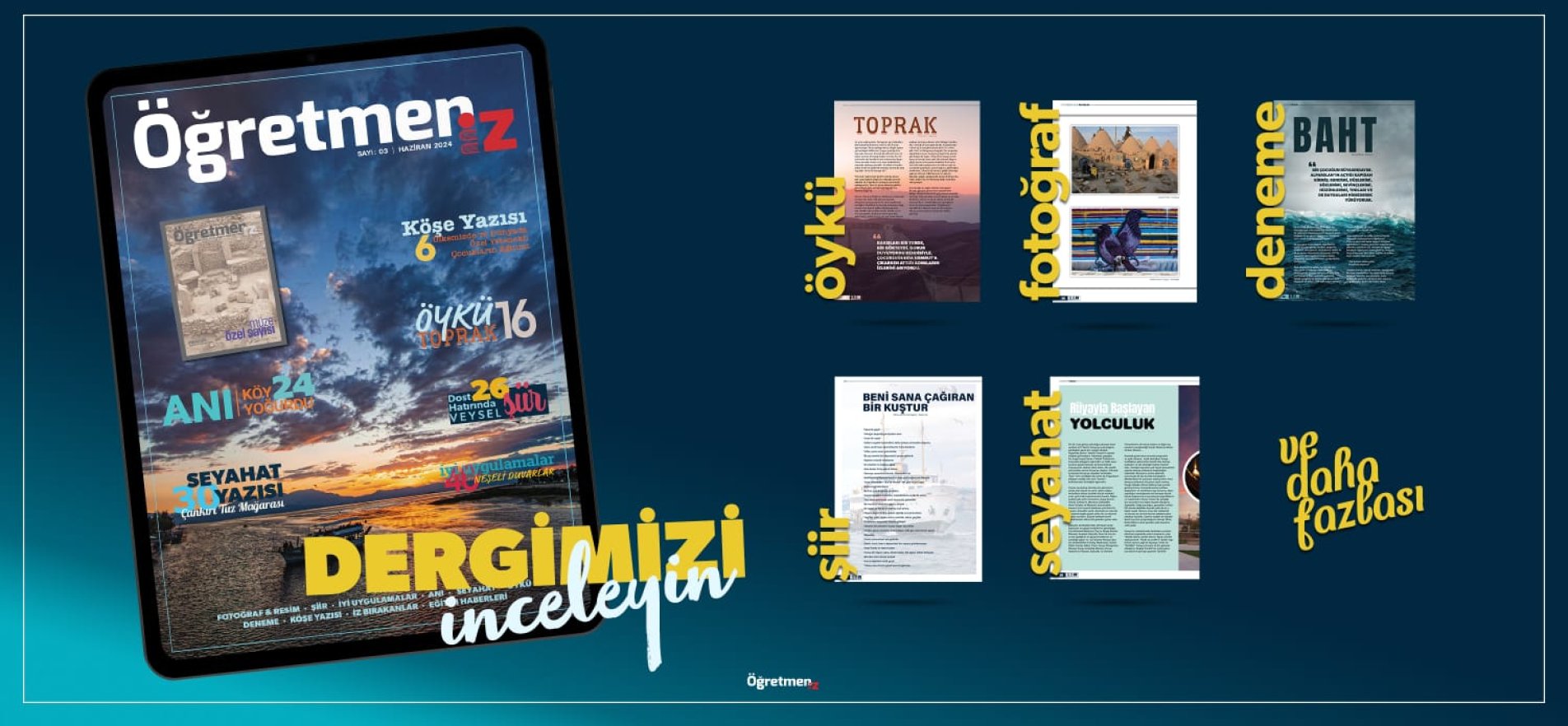 “Öğretmeniz” dergisinin 3. Sayısı yayınladı