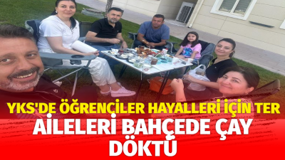 Yükseköğretim Kurumları Sınavı (YKS) süresince öğrenciler sınav salonlarında ter dökerken,