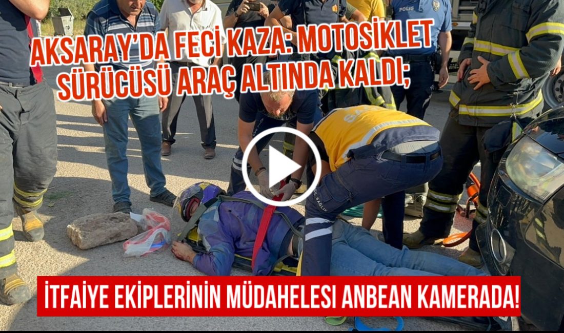 Aksaray’da otomobil ve motosiklet