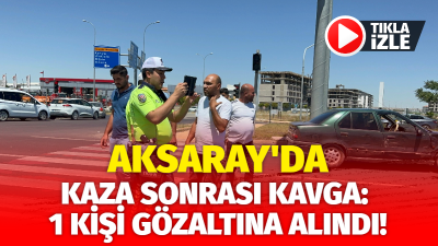 Aksaray Terminal kavşağında meydana gelen kazada, iddialara göre bir araç